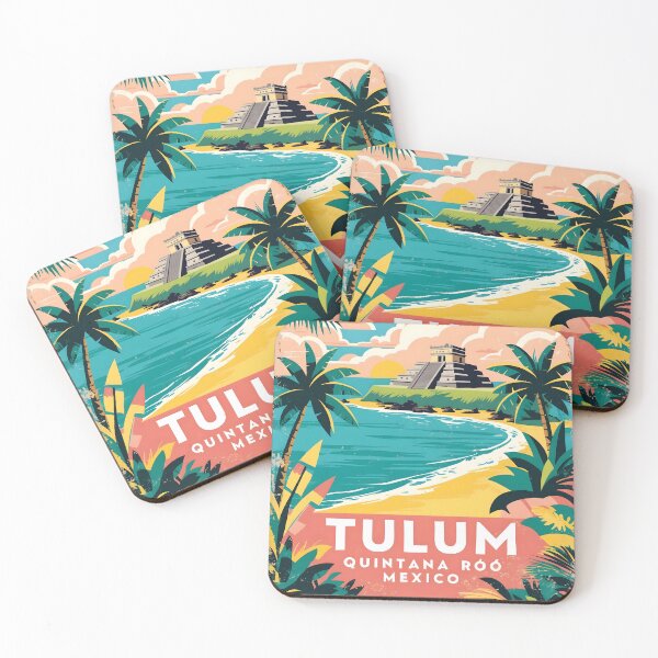 Item preview, Tulum Quintana Roo Mexico Magic Town Vintage Travel Tourism designed and sold by TravelersGems.