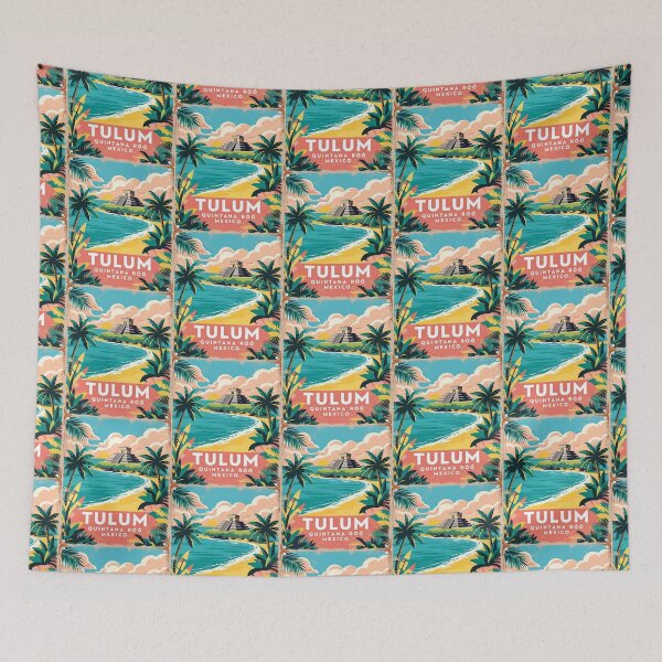 Item preview, Tulum Quintana Roo Mexico Magic Town Vintage Travel Tourism designed and sold by TravelersGems.
