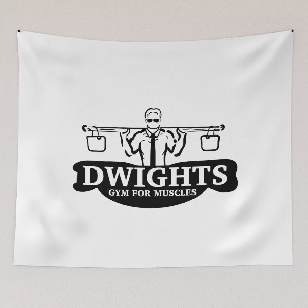 Item preview, Dwight Shrute’s gym for muscles designed and sold by SinBinCo.