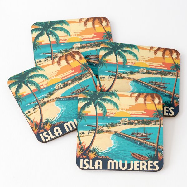 Item preview, Isla Mujeres Quintana Roo Mexico Magic Town Vintage Travel Tourism designed and sold by TravelersGems.