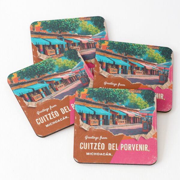 Item preview, Cuitzeo del Porvenir Michoacan Mexico Magic Town Postcard Vintage Travel designed and sold by TravelPostcardGems.