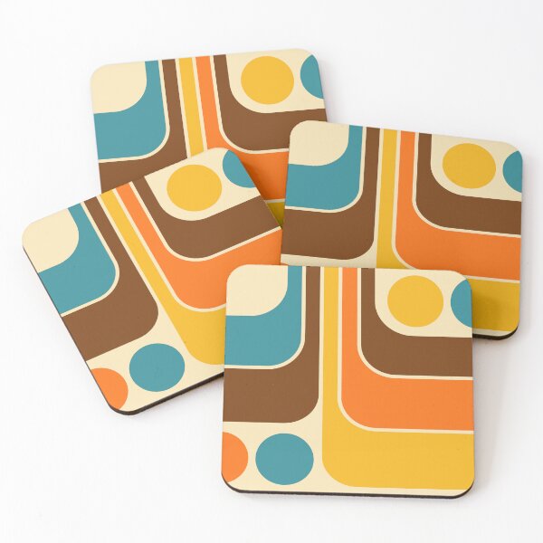 Item preview, Striped Retro Geometric Design designed and sold by tonymagnerart.