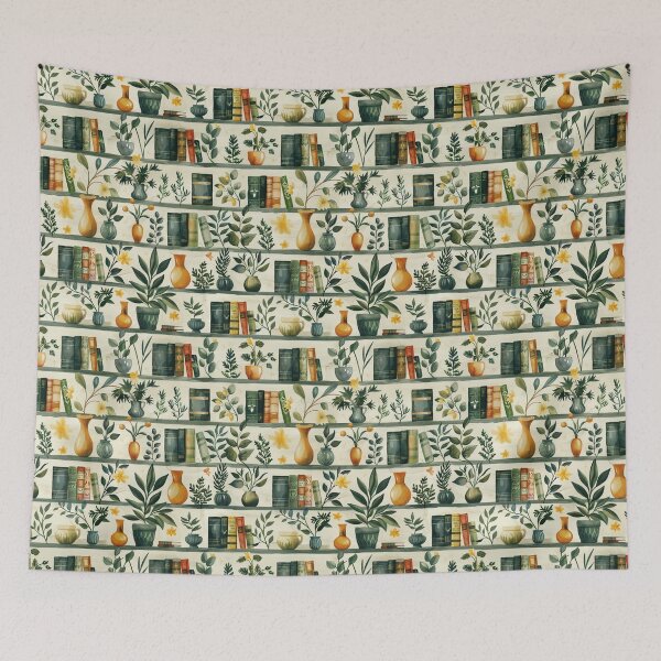 Item preview, BIBLIOTHÈQUE BOTANIQUE Light Academia designed and sold by Frenchifique.