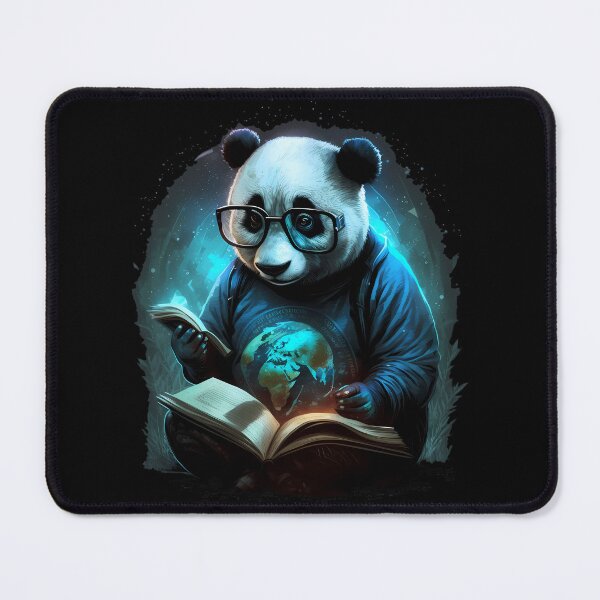 Item preview, Cool Panda Bear as a Bookworm designed and sold by MLArtifex.
