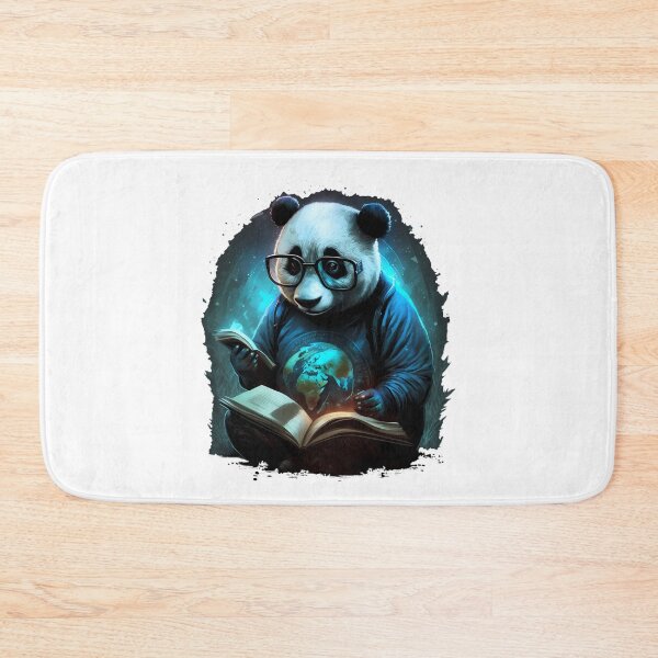 Item preview, Cool Panda Bear as a Bookworm designed and sold by MLArtifex.