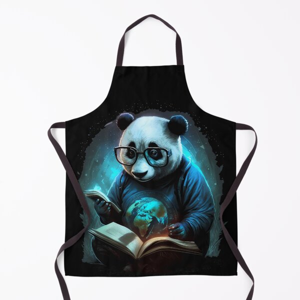 Item preview, Cool Panda Bear as a Bookworm designed and sold by MLArtifex.