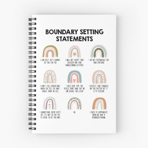 Item preview, Boundary setting statements designed and sold by lightsaltdesign.