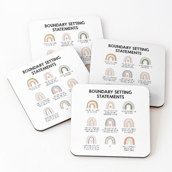 Item preview, Boundary setting statements designed and sold by lightsaltdesign.
