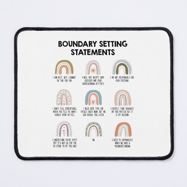 Item preview, Boundary setting statements designed and sold by lightsaltdesign.