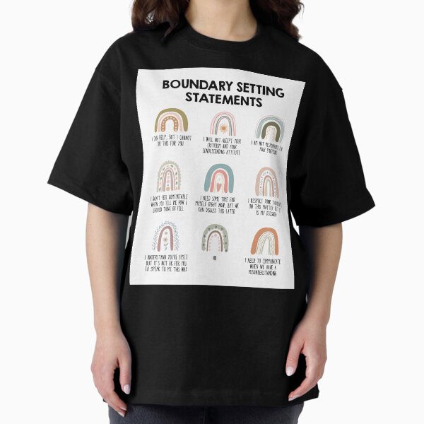 Item preview, Boundary setting statements designed and sold by lightsaltdesign.