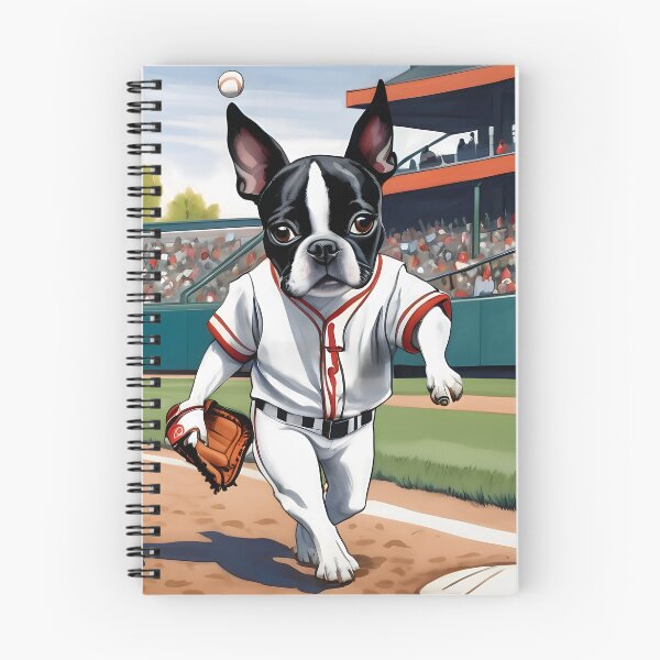 Item preview, Let's Play Ball, Man.... Baseball Boston Terriers designed and sold by Hall-O-Gram.