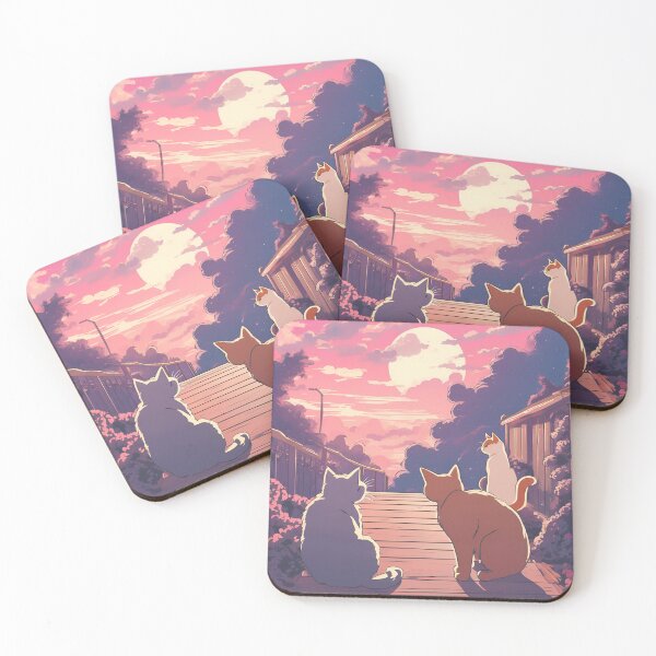 Item preview, Cats and sunset  designed and sold by p-blue.