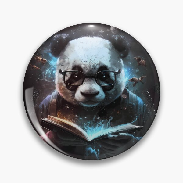 Item preview, Cool Panda Bear as a Bookworm designed and sold by MLArtifex.