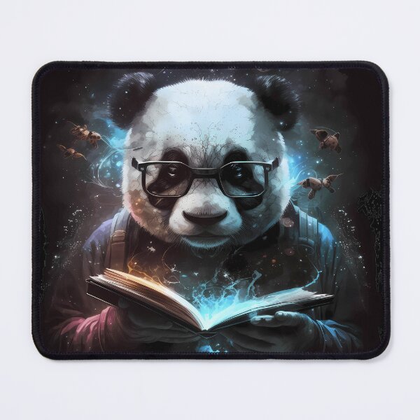 Item preview, Cool Panda Bear as a Bookworm designed and sold by MLArtifex.