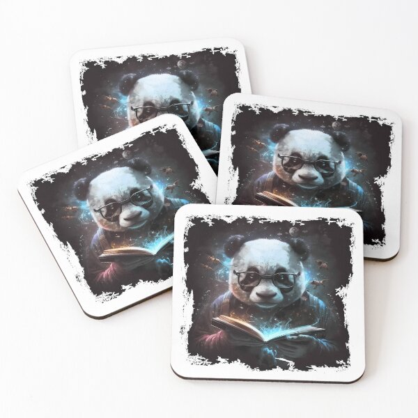 Item preview, Cool Panda Bear as a Bookworm designed and sold by MLArtifex.