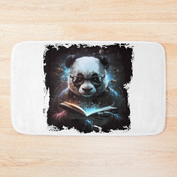 Item preview, Cool Panda Bear as a Bookworm designed and sold by MLArtifex.