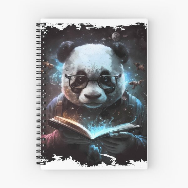 Item preview, Cool Panda Bear as a Bookworm designed and sold by MLArtifex.