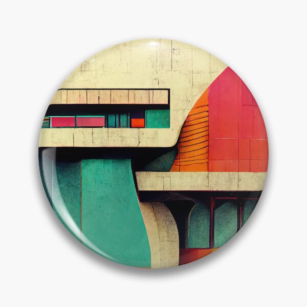 Item preview, Abstract Brutalist Art designed and sold by BasajaunStudio.