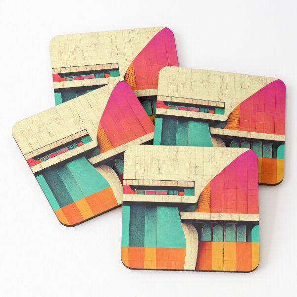 Item preview, Abstract Brutalist Art designed and sold by BasajaunStudio.