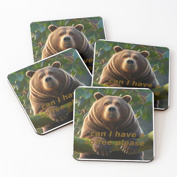 Item preview, Bear wants coffee designed and sold by JustStraight.