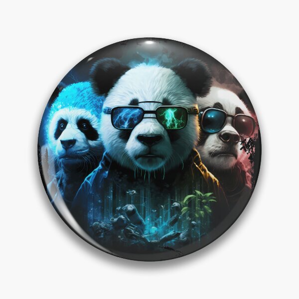 Item preview, Cool Cyberpunk Pandas Bears designed and sold by MLArtifex.