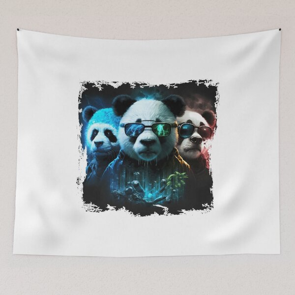 Item preview, Cool Cyberpunk Pandas Bears designed and sold by MLArtifex.