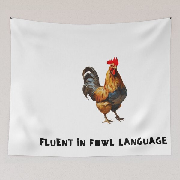 Item preview, Fluent in fowl language  designed and sold by FitEnvy.