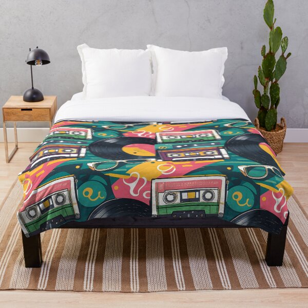 Item preview, Retro Vibes: Vinyl & Cassettes Pattern designed and sold by RkskArt.