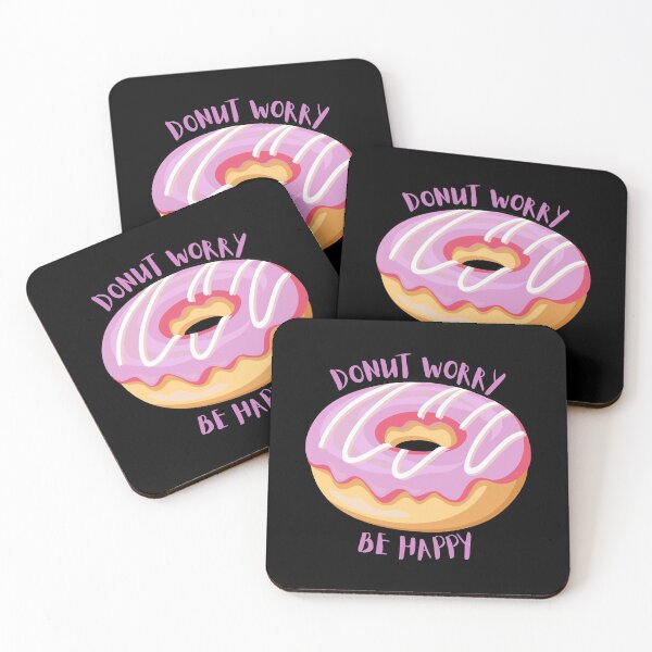 Item preview, Donut worry, be happy designed and sold by WildArtistry.