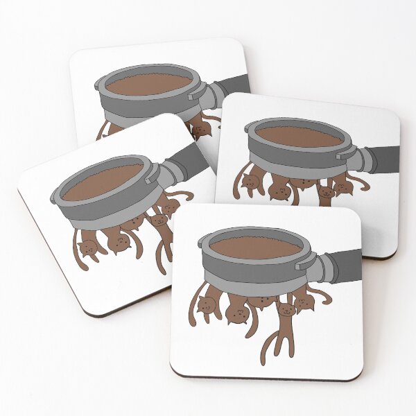 Item preview, Pressure Brewed Portafilter Espresso Cats designed and sold by KatelynMitalski.