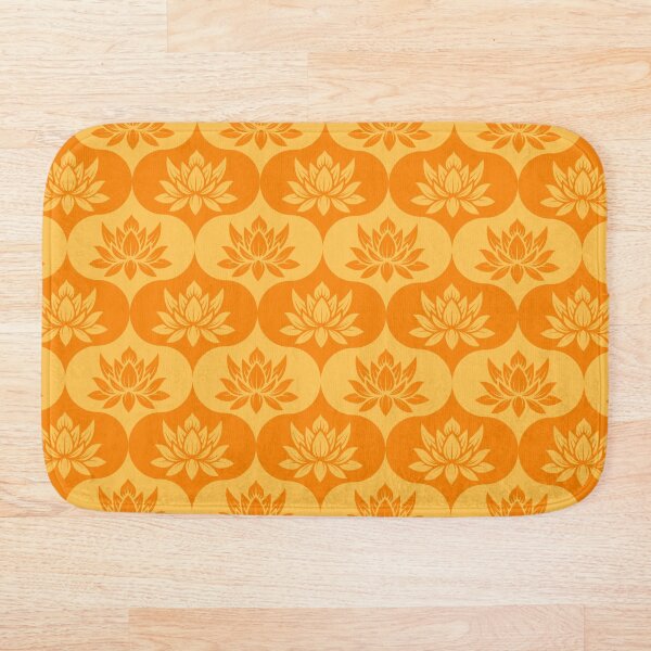 Item preview, Orange Lotus Flower Pattern designed and sold by SJ-Merch.