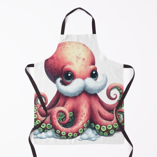 Item preview, mustache octopus designed and sold by Whuritt.