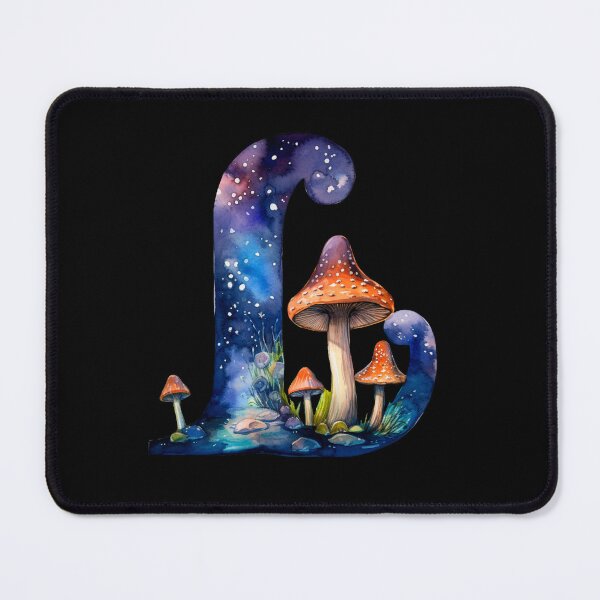 Item preview, Letter L Orange Mushrooms alphabet personal name Goblin fairytale aesthetic goblincore fairycore enchanted forest designed and sold by Fantasy Cache.