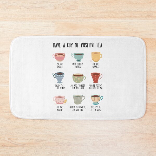 Item preview, Have a cup of positivi-tea, positive affirmations designed and sold by lightsaltdesign.