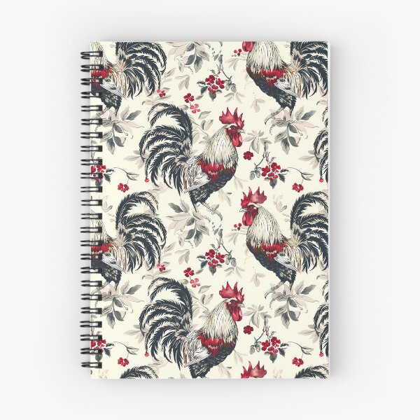 Item preview, Vintage Red and Black Roosters designed and sold by ColorFlowArt.