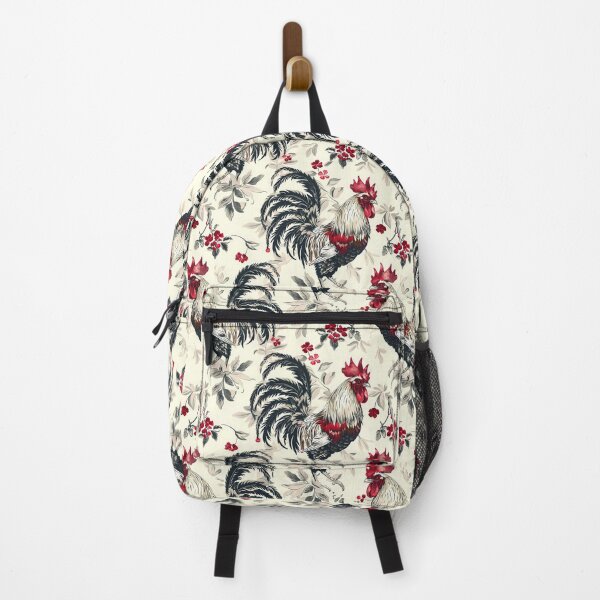 Item preview, Vintage Red and Black Roosters designed and sold by ColorFlowArt.