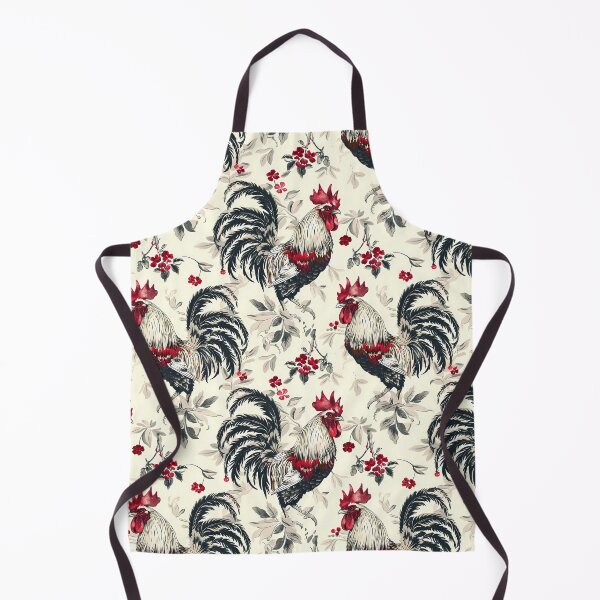 Item preview, Vintage Red and Black Roosters designed and sold by ColorFlowArt.