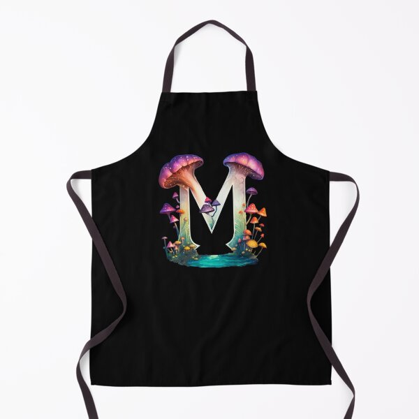 Item preview, Letter M Orange Mushrooms alphabet personal name Goblin fairytale aesthetic goblincore fairycore enchanted forest designed and sold by Fantasy Cache.