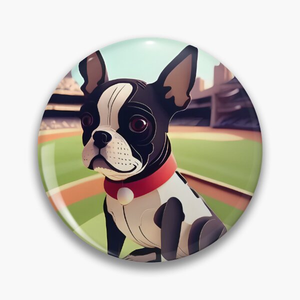 Item preview, Let's Play Ball, Man.... Baseball Boston Terriers designed and sold by Hall-O-Gram.