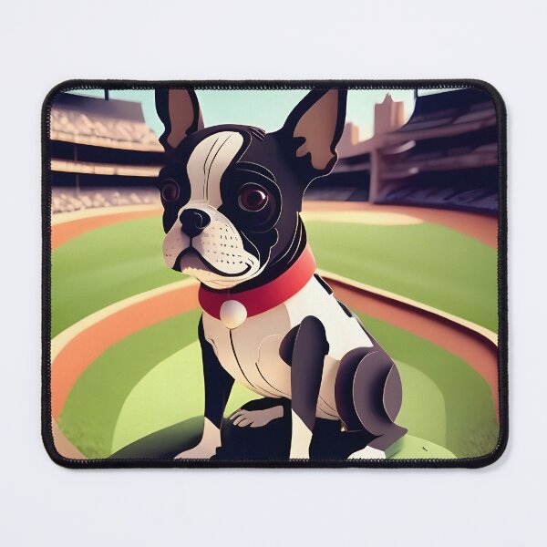 Item preview, Let's Play Ball, Man.... Baseball Boston Terriers designed and sold by Hall-O-Gram.