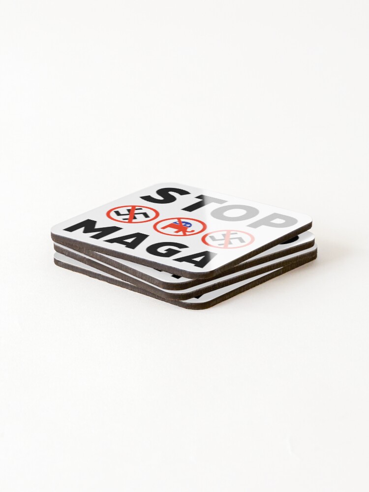 Thumbnail 4 of 5, Coasters (Set of 4), Stop MAGA designed and sold by RACHELDF.