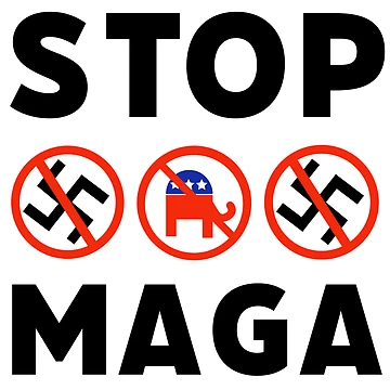 Artwork thumbnail, Stop MAGA by Rachel the Artist