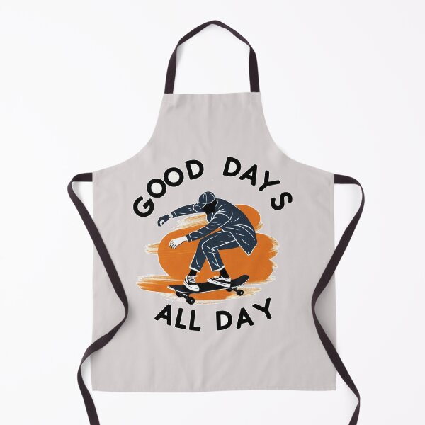 Item preview, Good Days All Day Mantra Quote , Cool Man Skateboard Navy Orange designed and sold by Nanthanon.