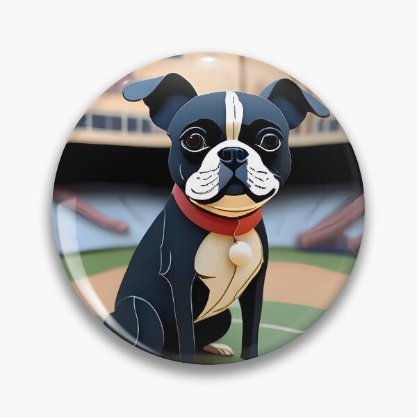 Item preview, Let's Play Ball, Man.... Baseball Boston Terriers designed and sold by Hall-O-Gram.