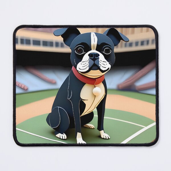 Item preview, Let's Play Ball, Man.... Baseball Boston Terriers designed and sold by Hall-O-Gram.