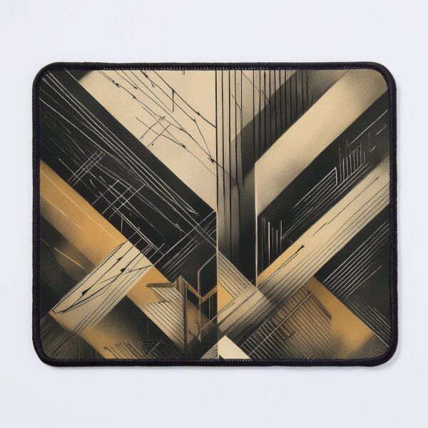 Item preview, Masculine art, golden,  gold and black, intersecting shapes and lines, classy, luxurious and appealing  designed and sold by navitalidesign.