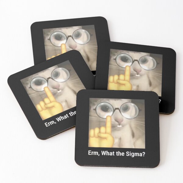 Item preview, Erm, What the Sigma? Cat meme designed and sold by FloraPlantTees.