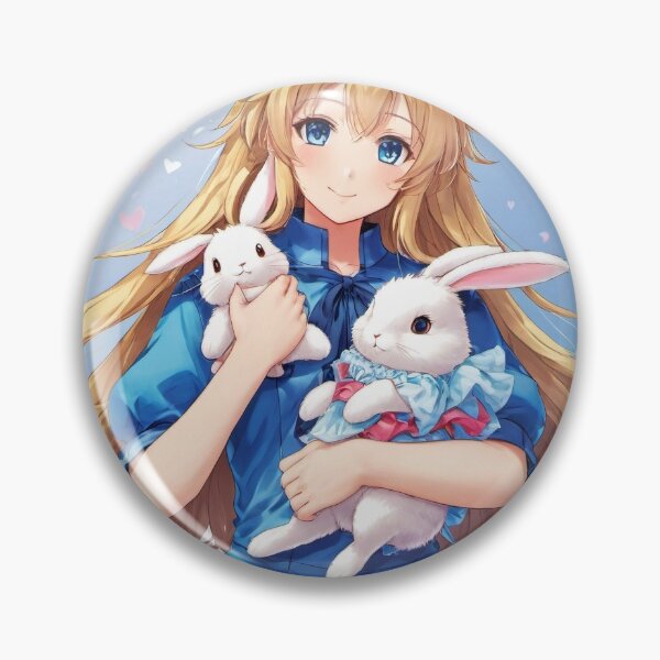 Item preview, Sweet girl with bunnies designed and sold by dorindetolle.