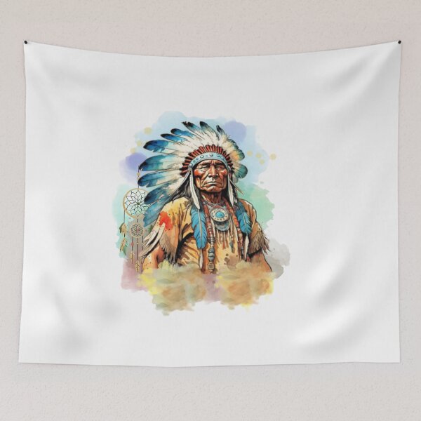 Item preview, Native American - The Old Wise Man designed and sold by DaveBlack81.