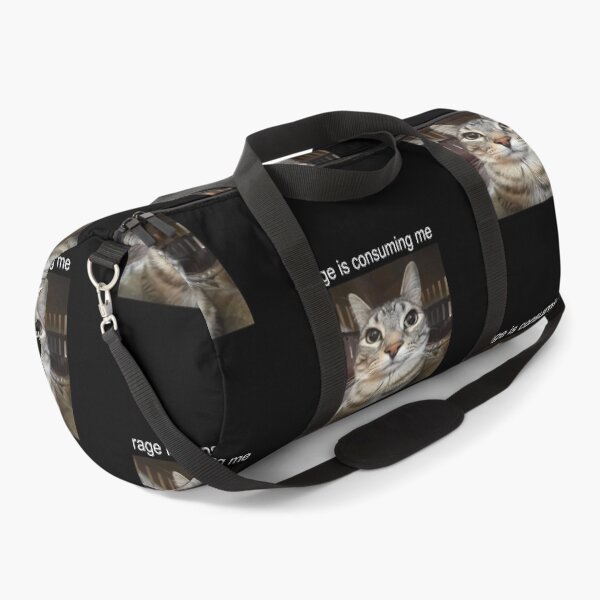 Item preview, Rage Is Consuming Me Silly Staring Cat Meme designed and sold by FloraPlantTees.